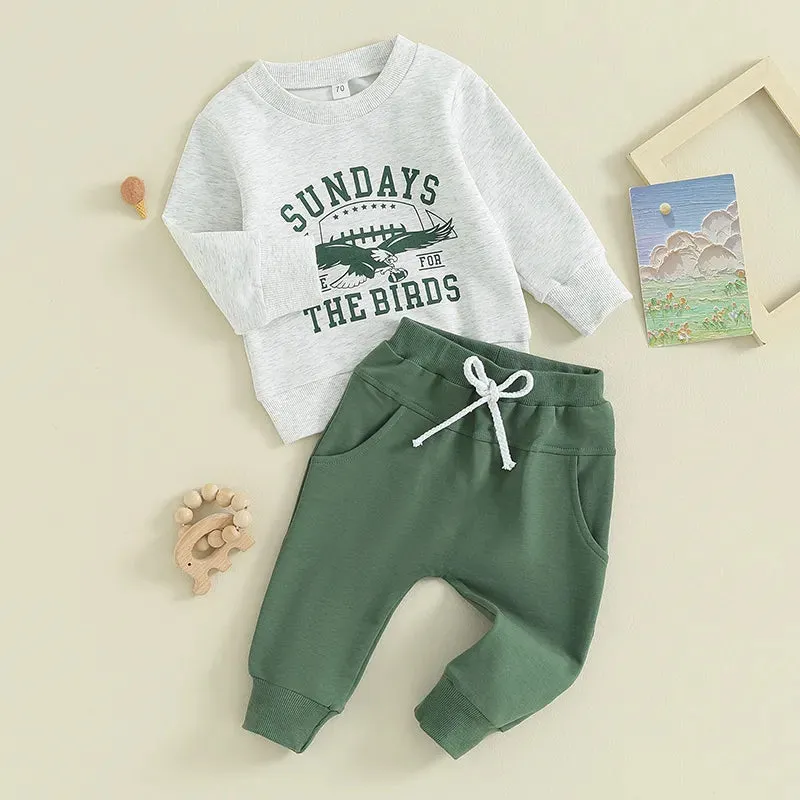 2023-09-05 Lioraitiin 0-3Y Toddler Boys  Clothes Set Letter Eagle