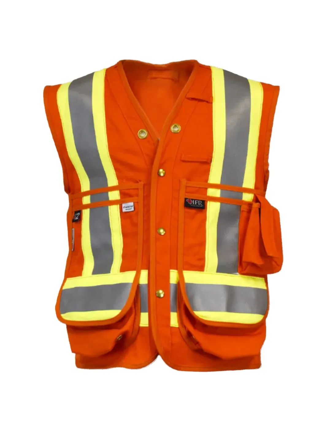 Actionwear FR Striped Surveyor Vest