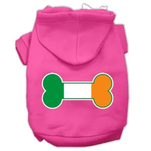 Bone Flag Ireland Screen Print Pet Hoodies Bright Pink Size XL (16)