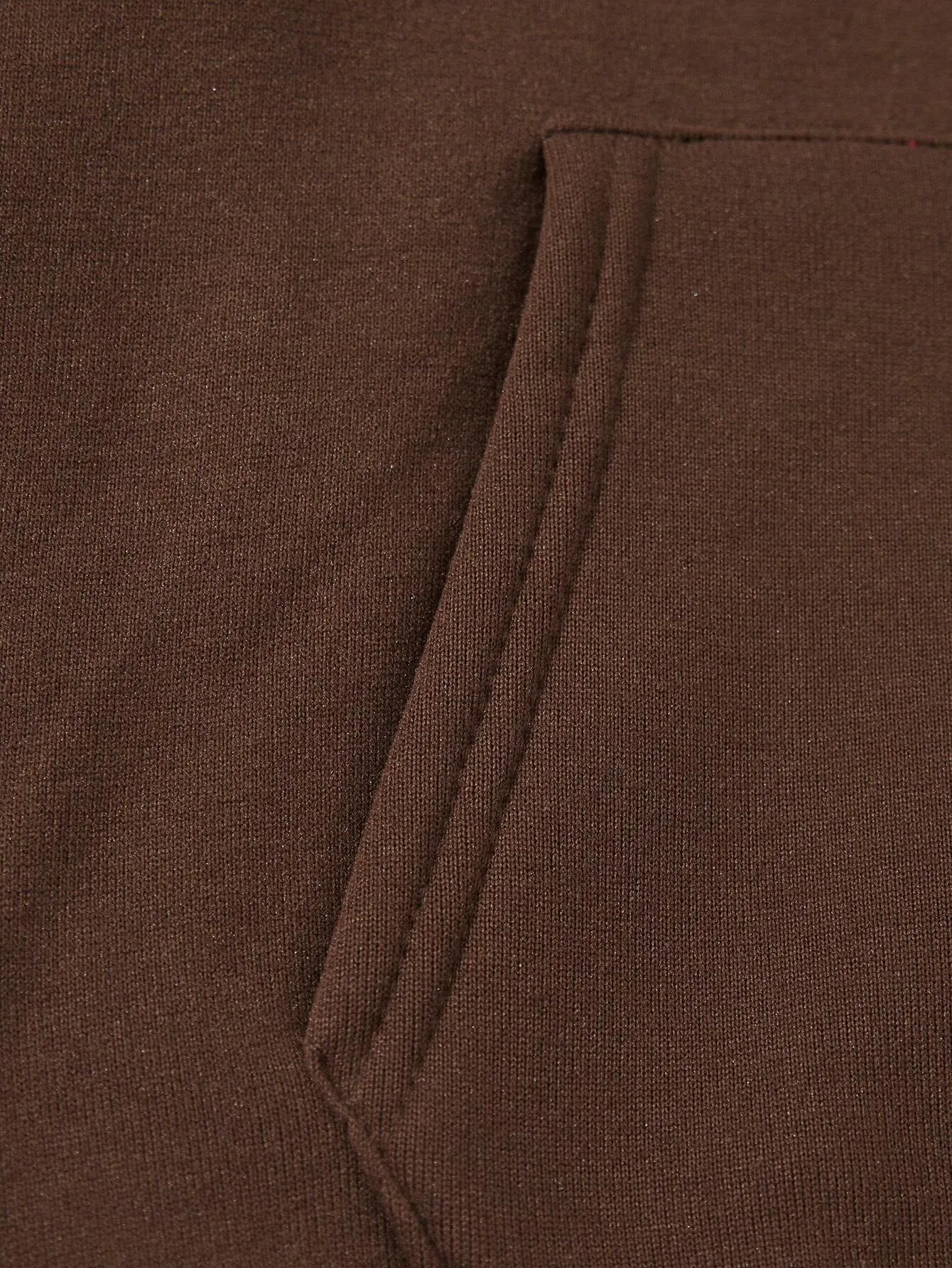 Ezwear Slogan Graphic Kangaroo Pocket Thermal Lined Hoodie
