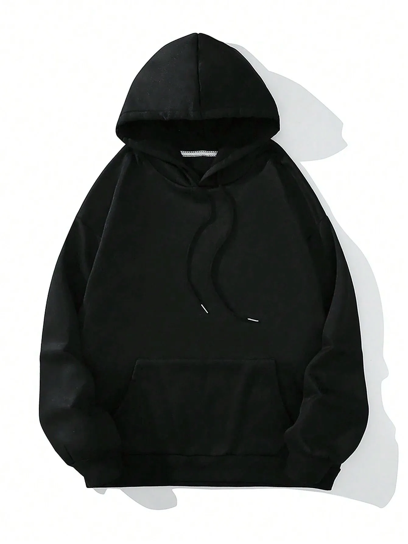 Ezwear Slogan Graphic Kangaroo Pocket Thermal Lined Hoodie