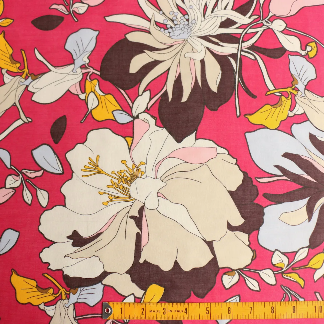 Fuchsia Tropics Cotton Voile