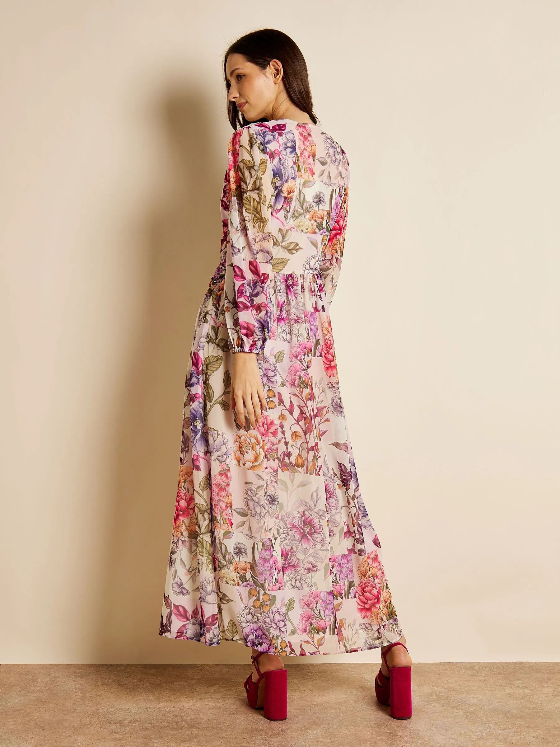GWD Tinsley Floral Print Maxi Dress