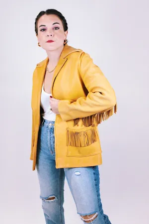 Leather Fringe Jacket