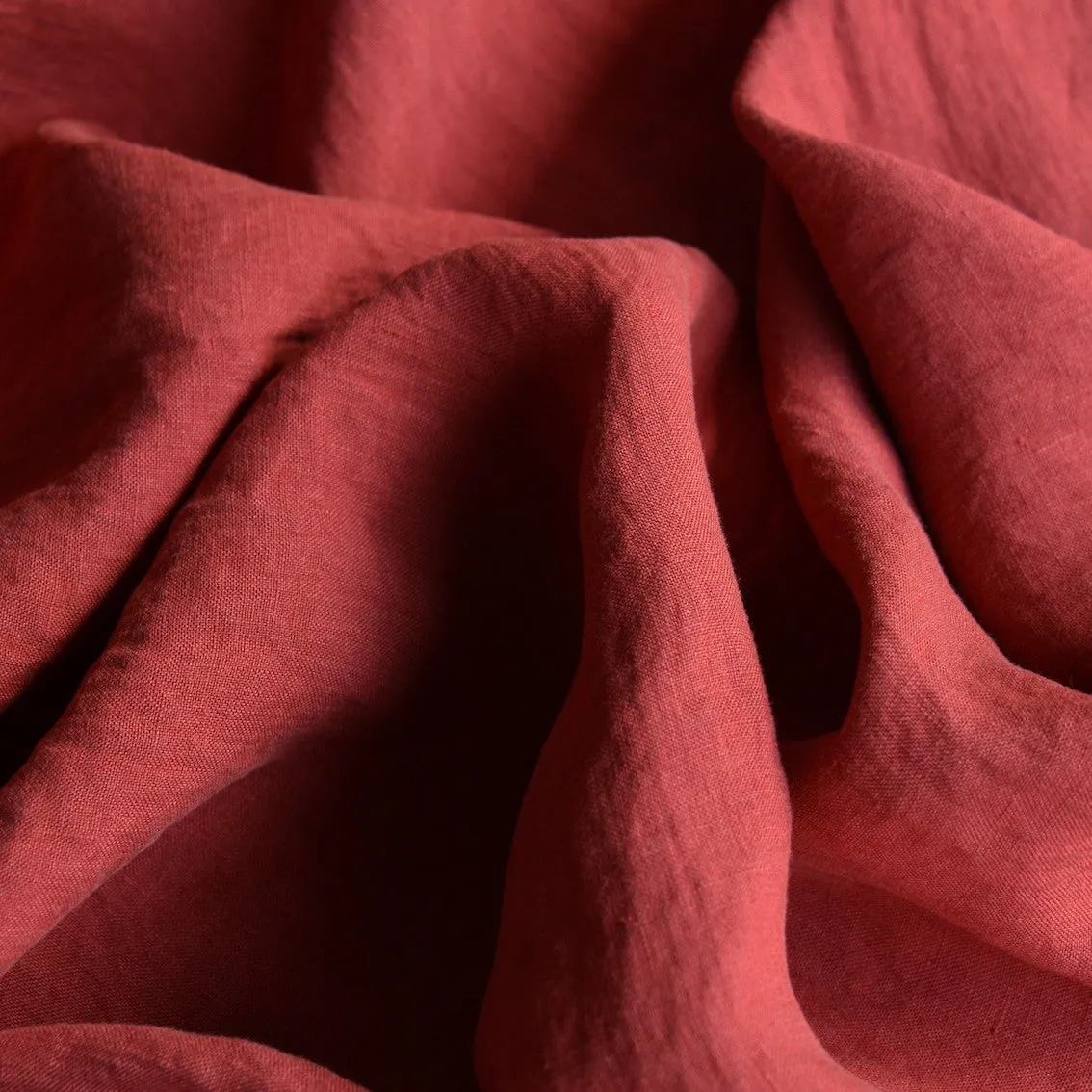 Linford Rust Washed Linen