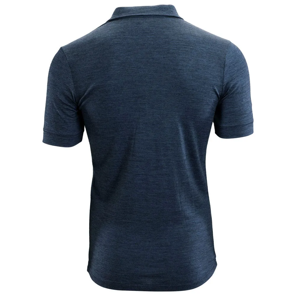 Mens Merino 180 Short Sleeve Polo Shirt (Denim)