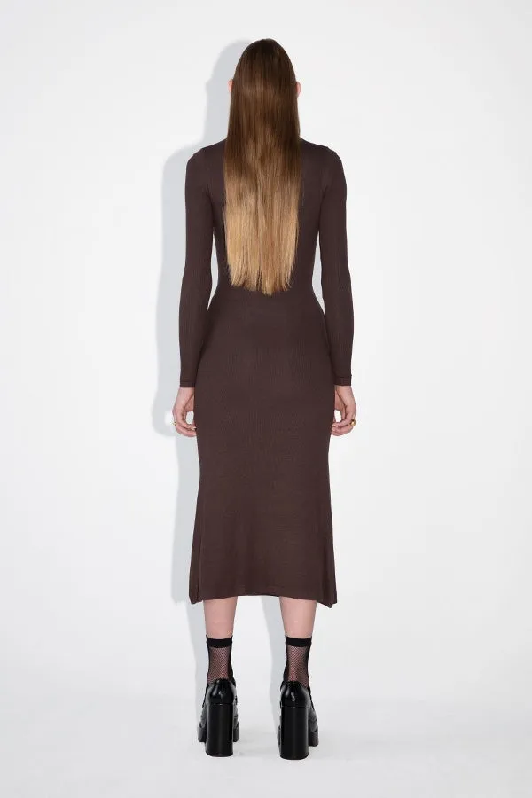 Rib Knit Long Dress