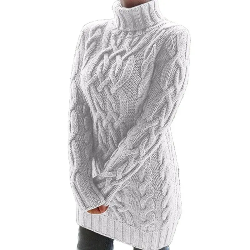 Sweaters For Women Pullover Turtleneck Thickened Two Lapel Retro Thick Thread Twist Sweater Winter Clothes MMY120352