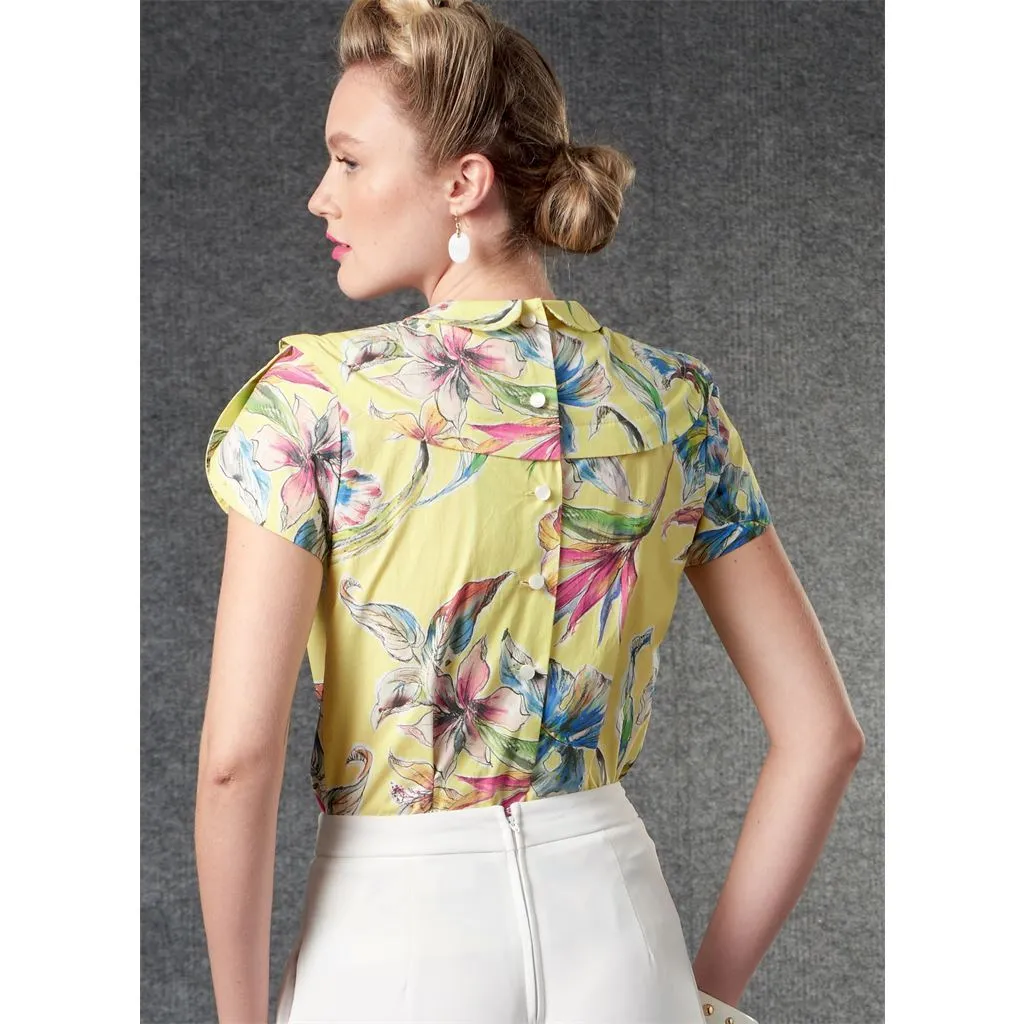 Vogue Pattern V1809 Misses' Tops