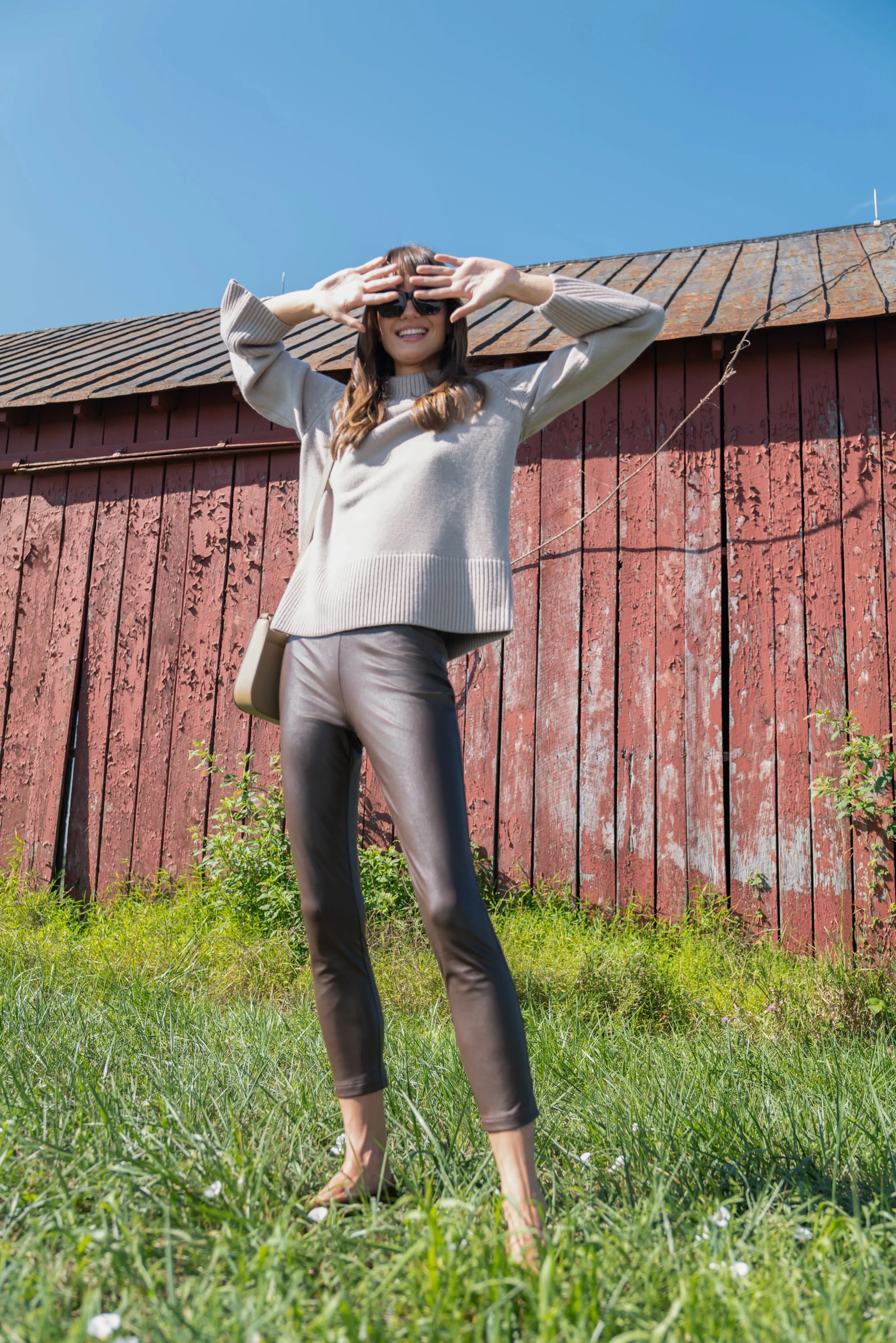 Wheat Crewneck Spencer Sweater