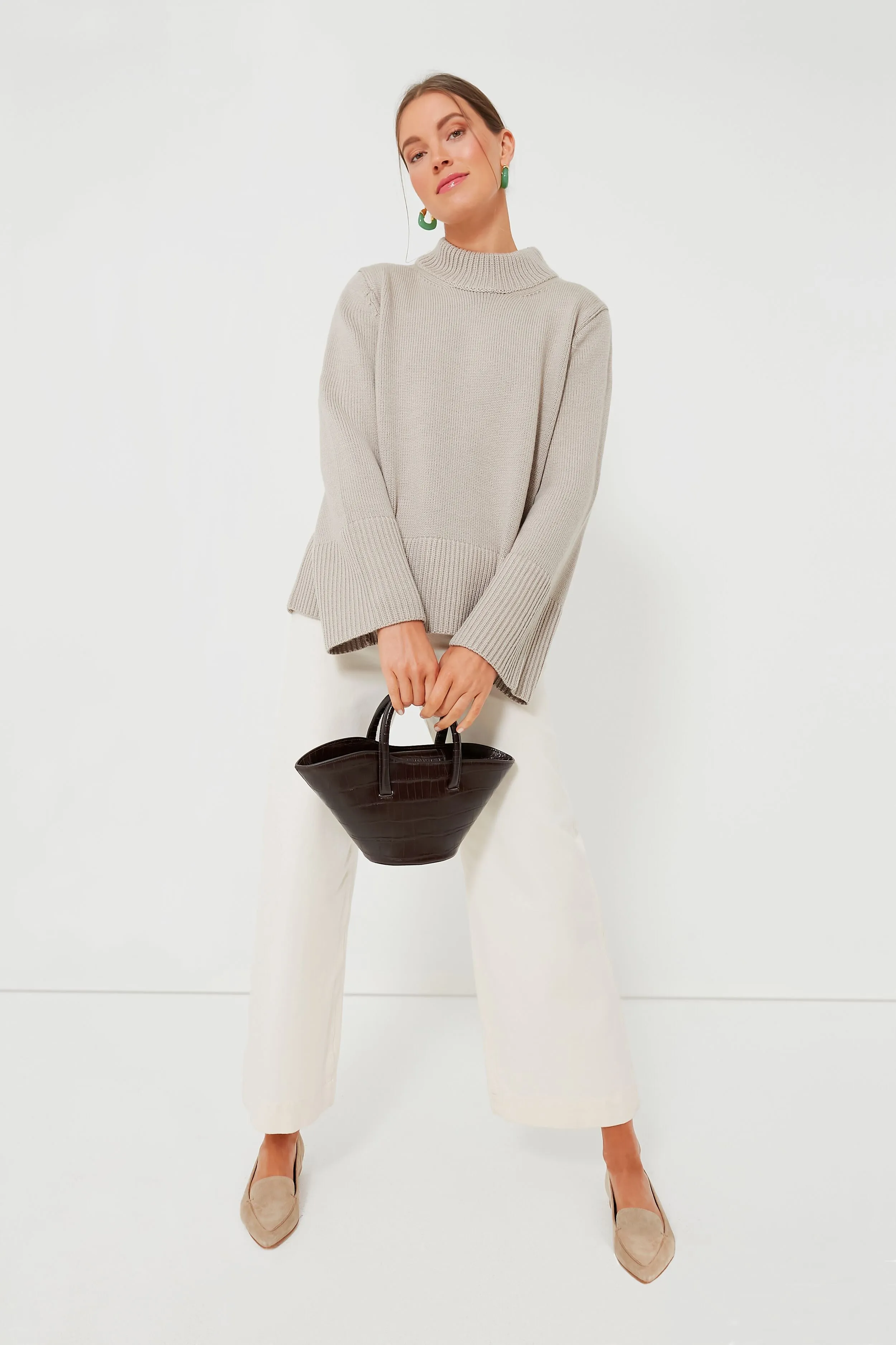 Wheat Crewneck Spencer Sweater