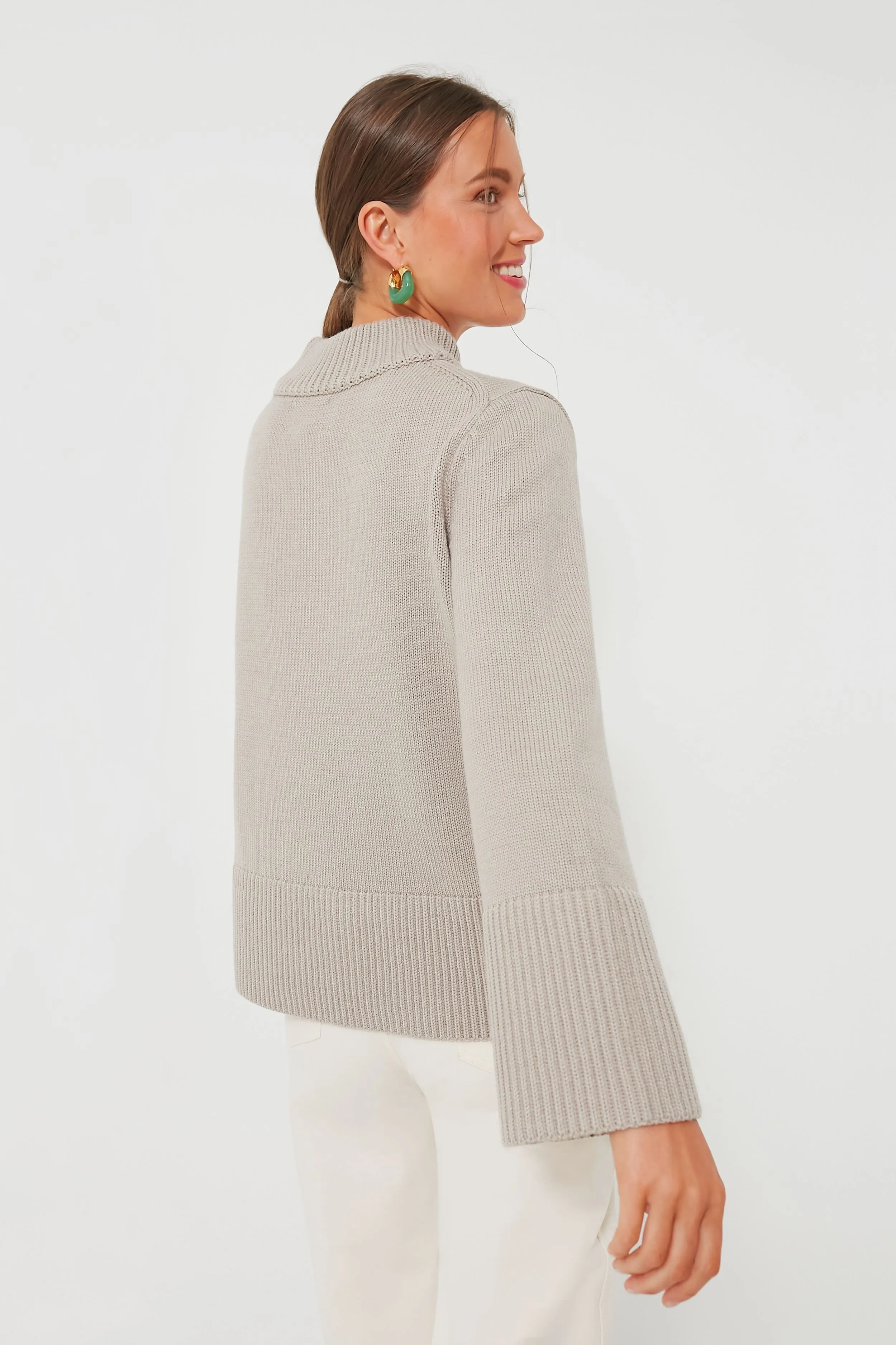 Wheat Crewneck Spencer Sweater