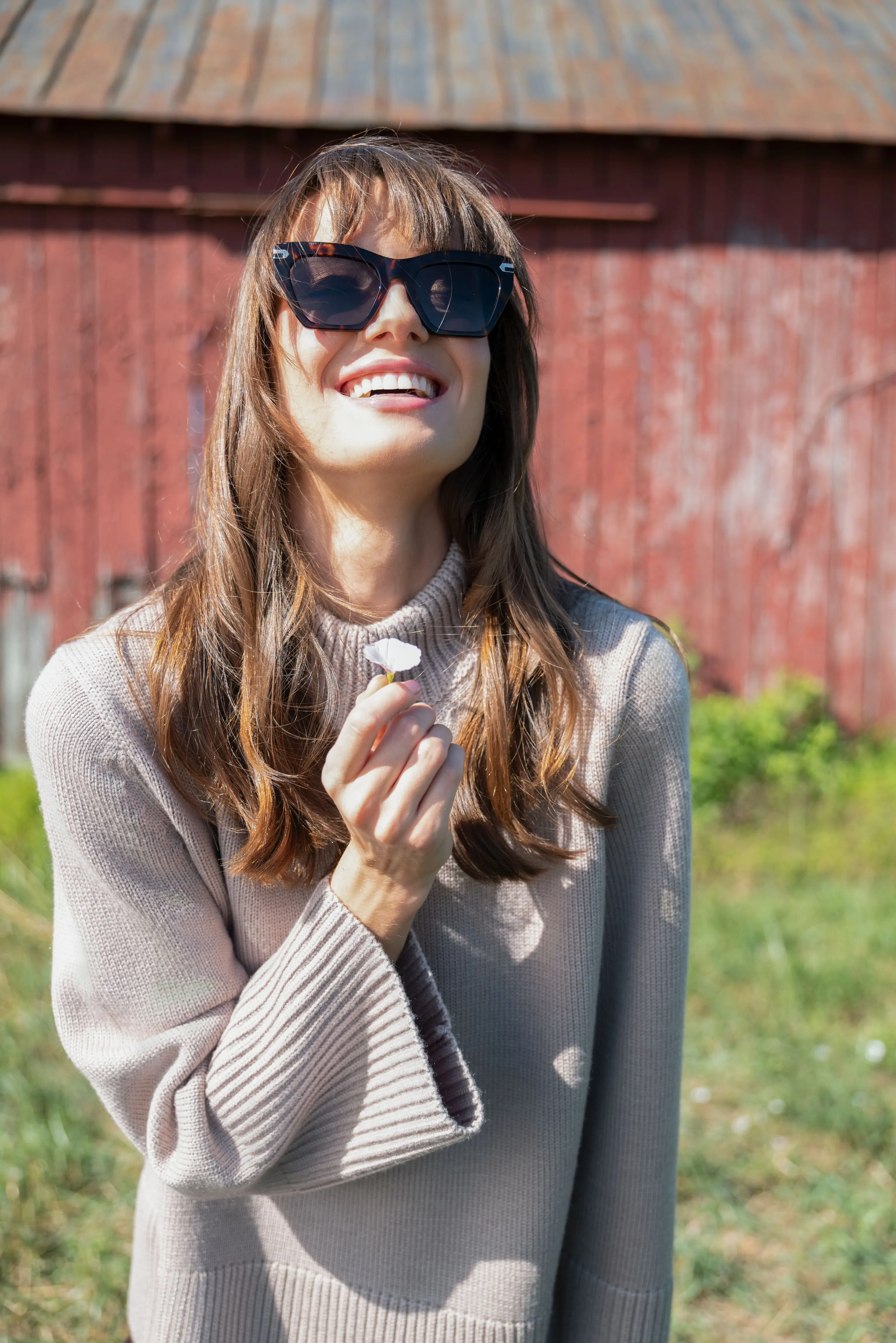 Wheat Crewneck Spencer Sweater