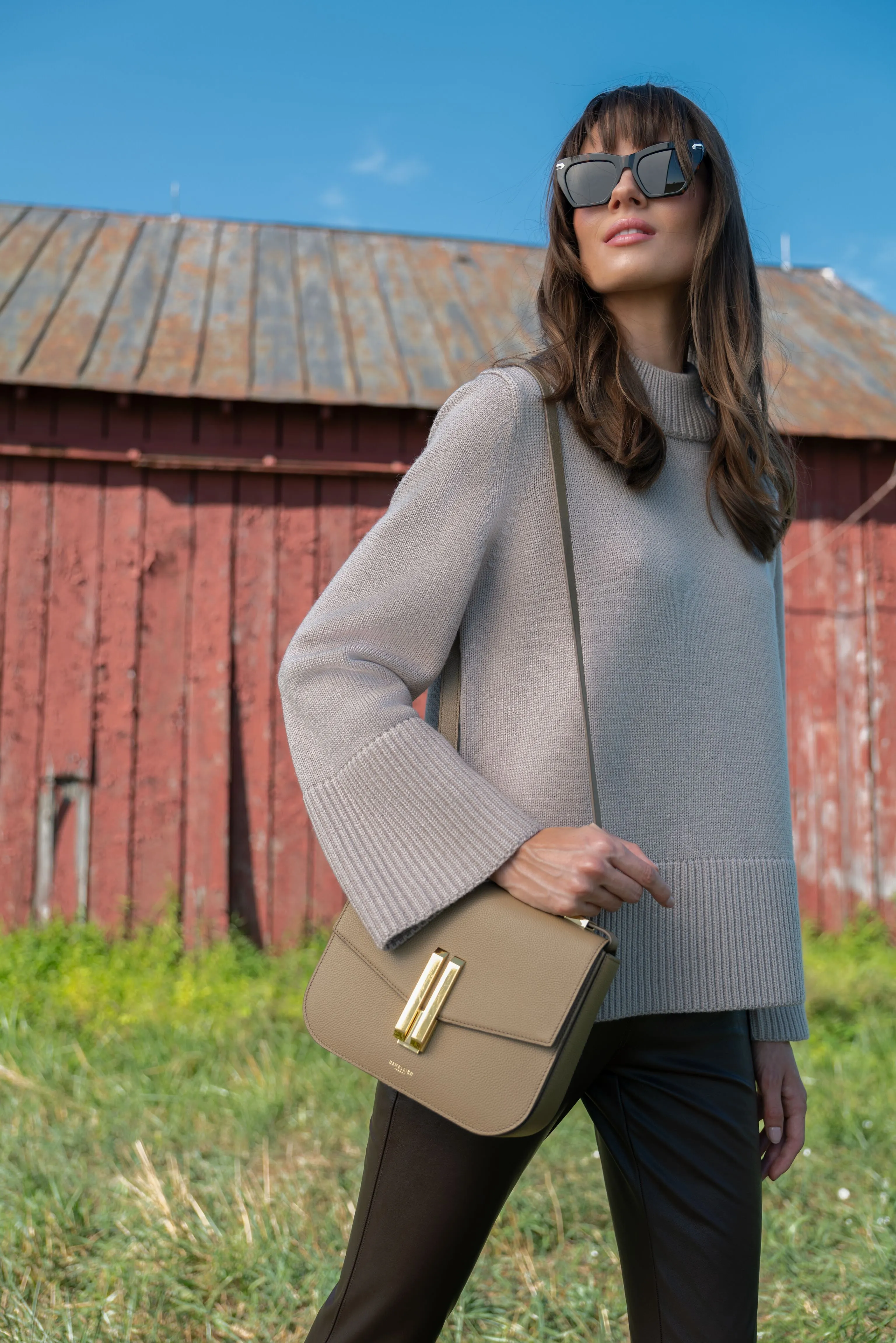 Wheat Crewneck Spencer Sweater